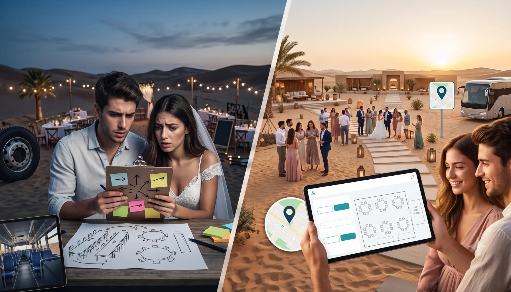 מתחתנים בטבע או בדרום? האתגר הלוגיסטי של אישורי הגעה לאירועי שטח ומדבר