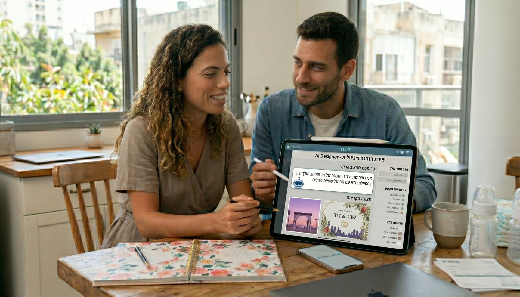 העתיד כבר כאן: איך לעצב הזמנה דיגיטלית לחתונה באמצעות בינה מלאכותית (AI)